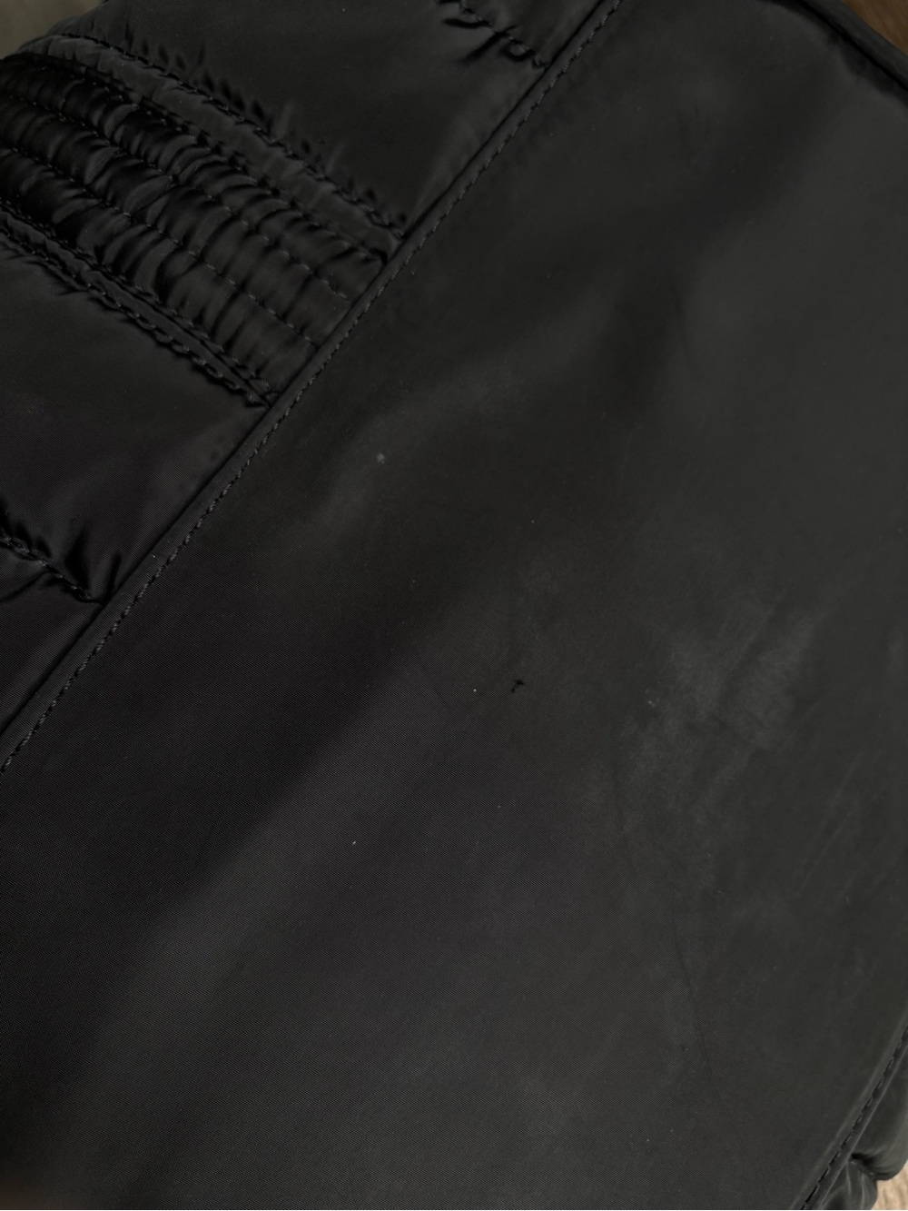 Steve Madden Black Quilted Nylon Weekender Duffel - Picture 11 of 14